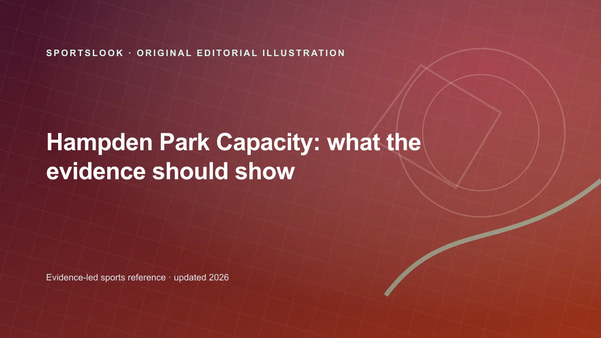 Original SportsLook editorial illustration for Hampden Park capacity: current figure, history and event limits