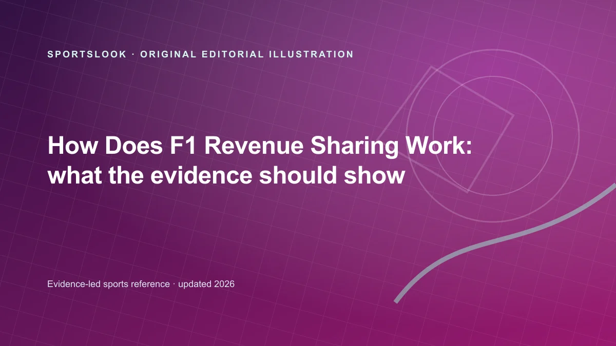 Original SportsLook editorial illustration for How Does Formula 1 Revenue Sharing Work?