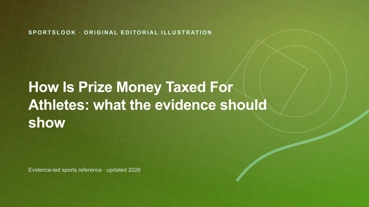 Original editorial illustration for How Is Prize Money Taxed for Athletes? A practical guide