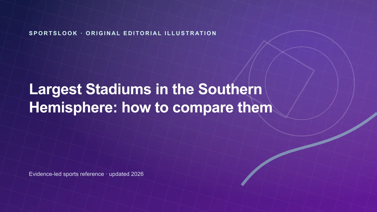 Original editorial illustration for Largest Stadiums in the Southern Hemisphere: how to compare them
