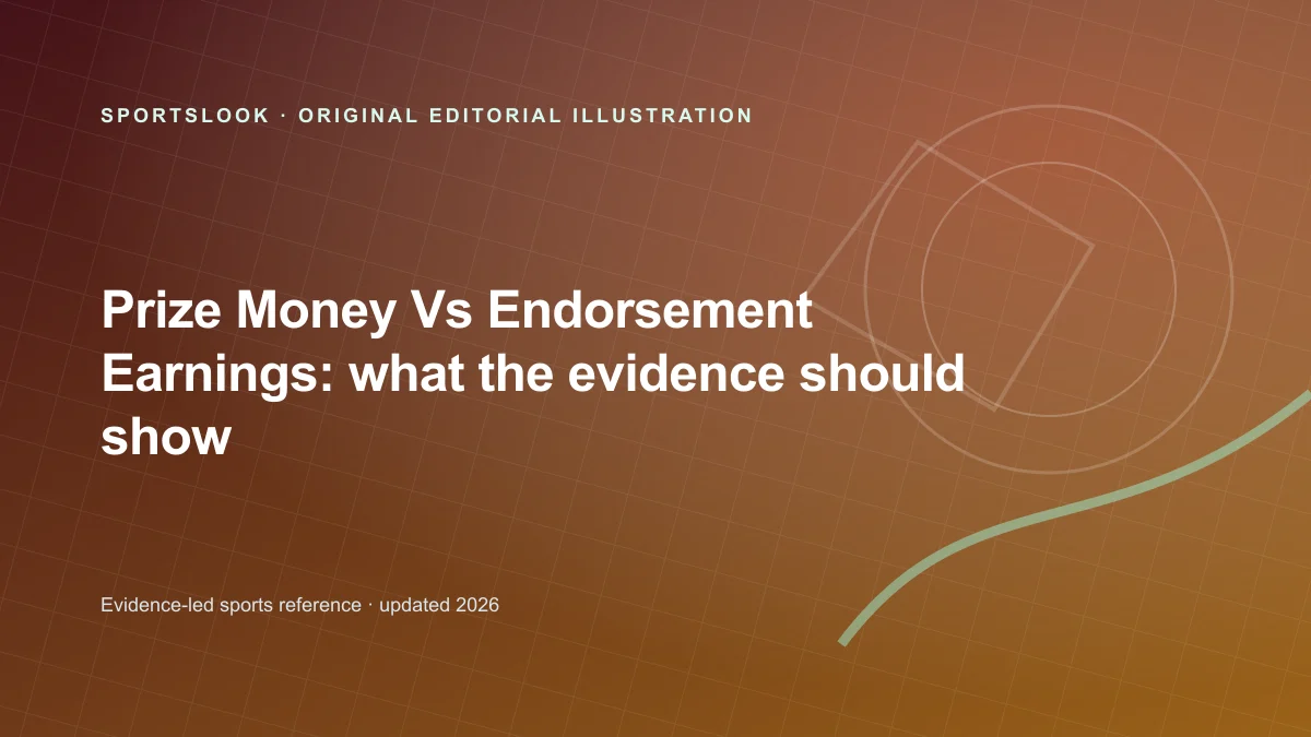 Original editorial illustration for Prize Money vs Endorsement Earnings: how athlete income differs