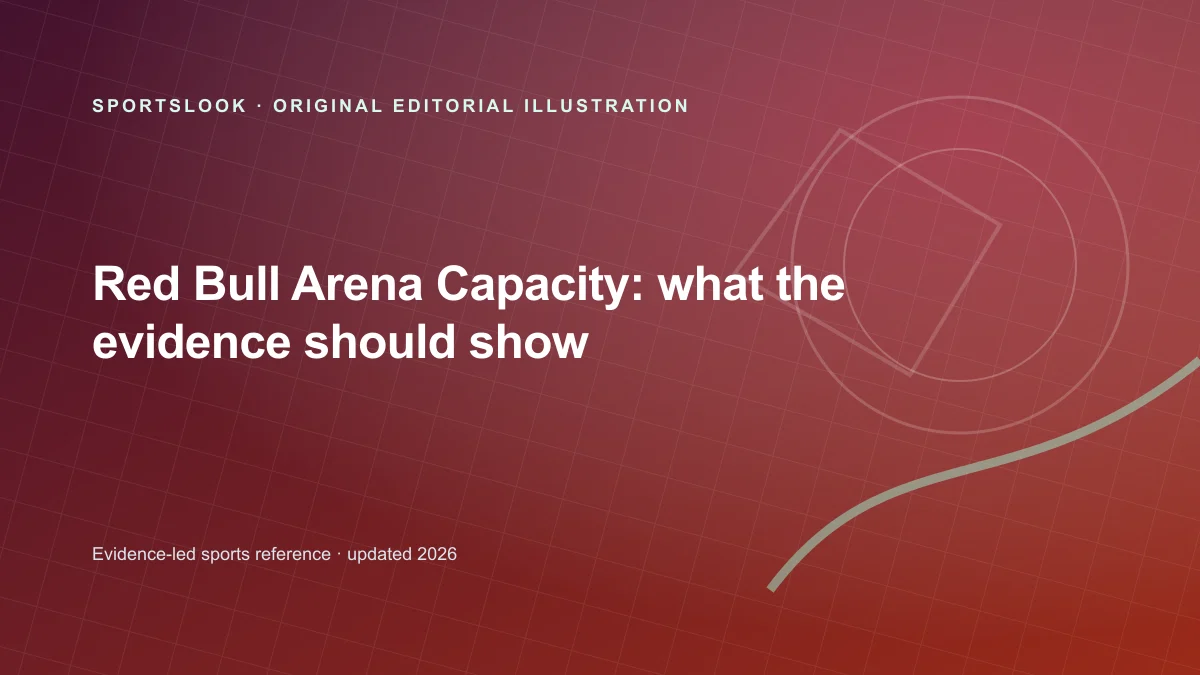Editorial illustration of Red Bull Arena Leipzig with a capacity marker