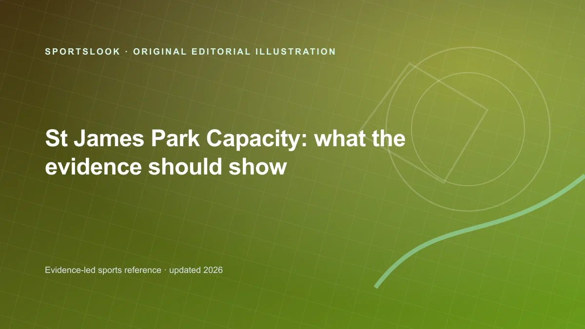 Original SportsLook editorial illustration for St. James' Park capacity: current figure, history and event limits