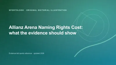 Allianz Arena naming-rights contract illustrated with an evidence and estimate split