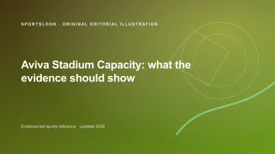 Original SportsLook editorial illustration for Aviva Stadium capacity: current figure, history and event limits