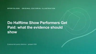 Original editorial illustration for Do Halftime Show Performers Get Paid? What the contract usually covers