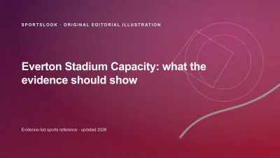 Original SportsLook editorial illustration for Everton Stadium capacity: current figure, history and event limits