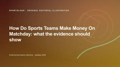 Original editorial illustration for How Do Sports Teams Make Money on Matchday? A revenue map