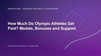 Olympic medal and athlete payment documents on a desk