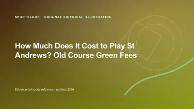 St Andrews links golf course and green-fee booking card