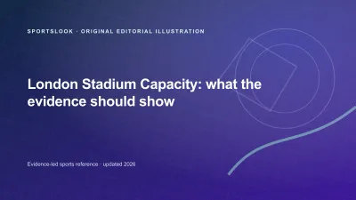 Original SportsLook editorial illustration for London Stadium capacity: current figure, history and event limits