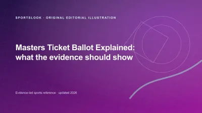 Original SportsLook editorial illustration for Masters Ticket Ballot Explained: How the Official Application Works