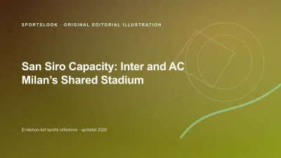 Editorial illustration of San Siro with a capacity marker
