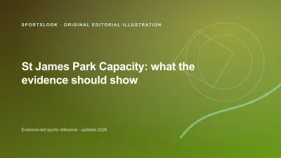 Original SportsLook editorial illustration for St. James' Park capacity: current figure, history and event limits