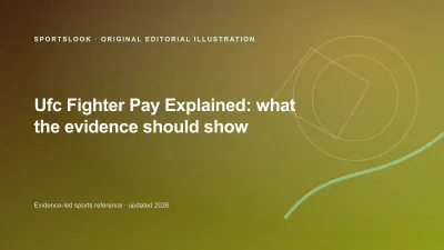 Original editorial illustration for UFC Fighter Pay Explained: purse, bonuses and deductions