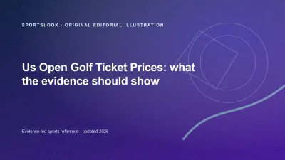 Original SportsLook editorial illustration for U.S. Open Golf Ticket Prices: Face Value, Ticket Types and Fees
