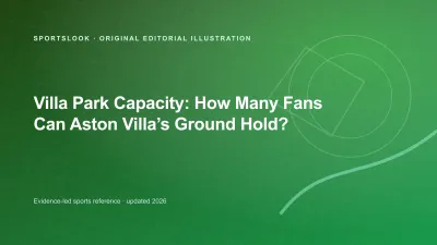 Editorial illustration of Villa Park with a capacity marker