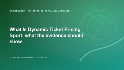 Original SportsLook editorial illustration for What Is Dynamic Ticket Pricing in Sport?