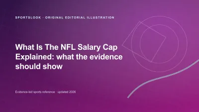 Original SportsLook editorial illustration for What Is the NFL Salary Cap?