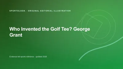 Wooden golf tee beside a ball and a historical golf scorecard