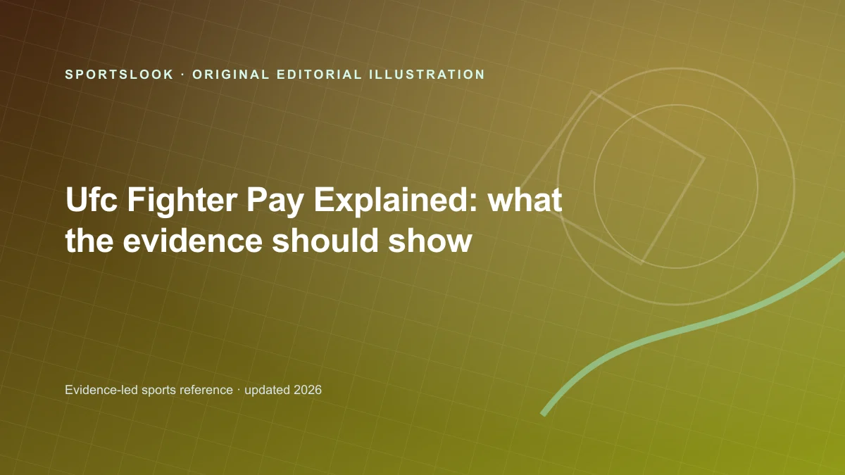 Original editorial illustration for UFC Fighter Pay Explained: purse, bonuses and deductions