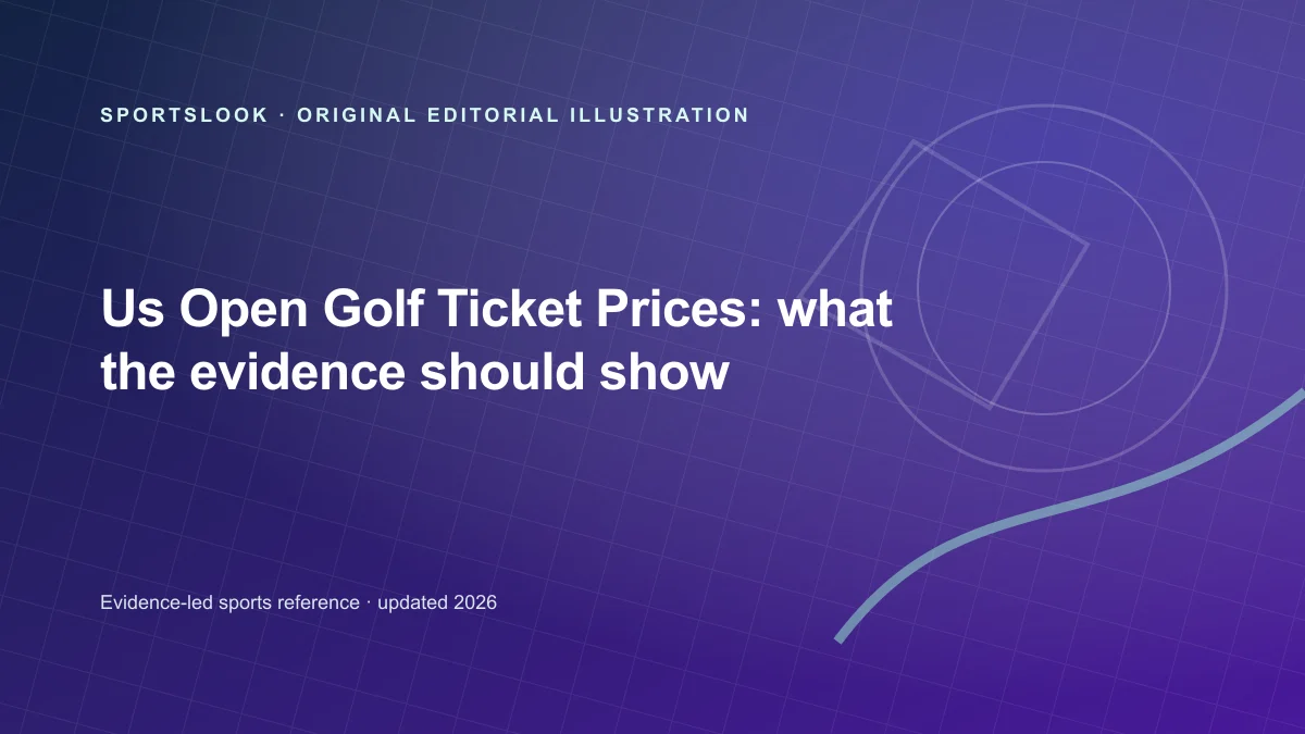 Original SportsLook editorial illustration for U.S. Open Golf Ticket Prices: Face Value, Ticket Types and Fees