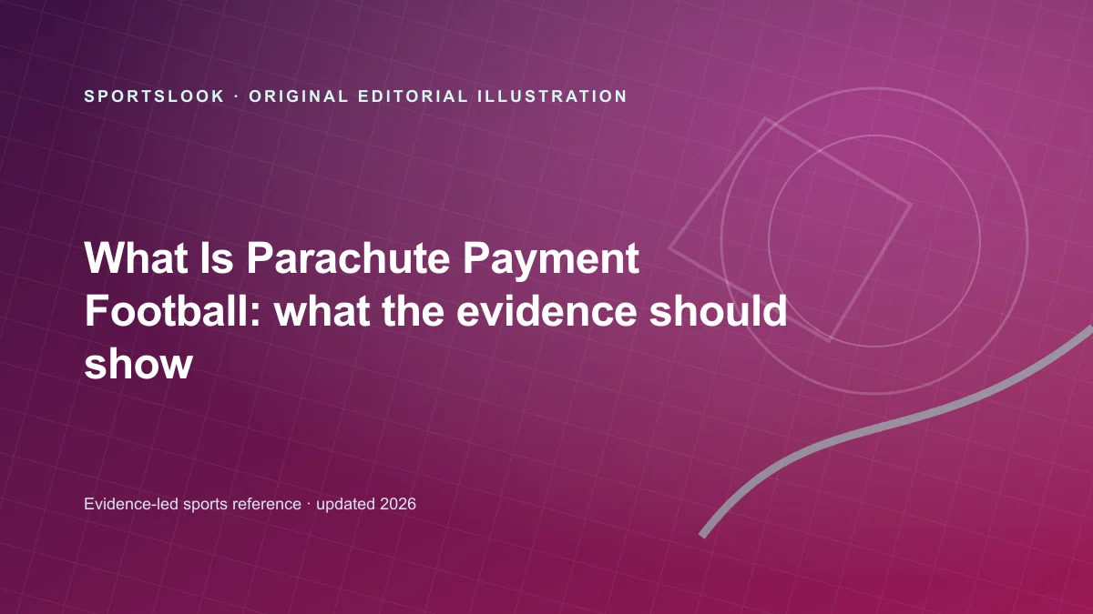 Original SportsLook editorial illustration for What Are Parachute Payments in Football?