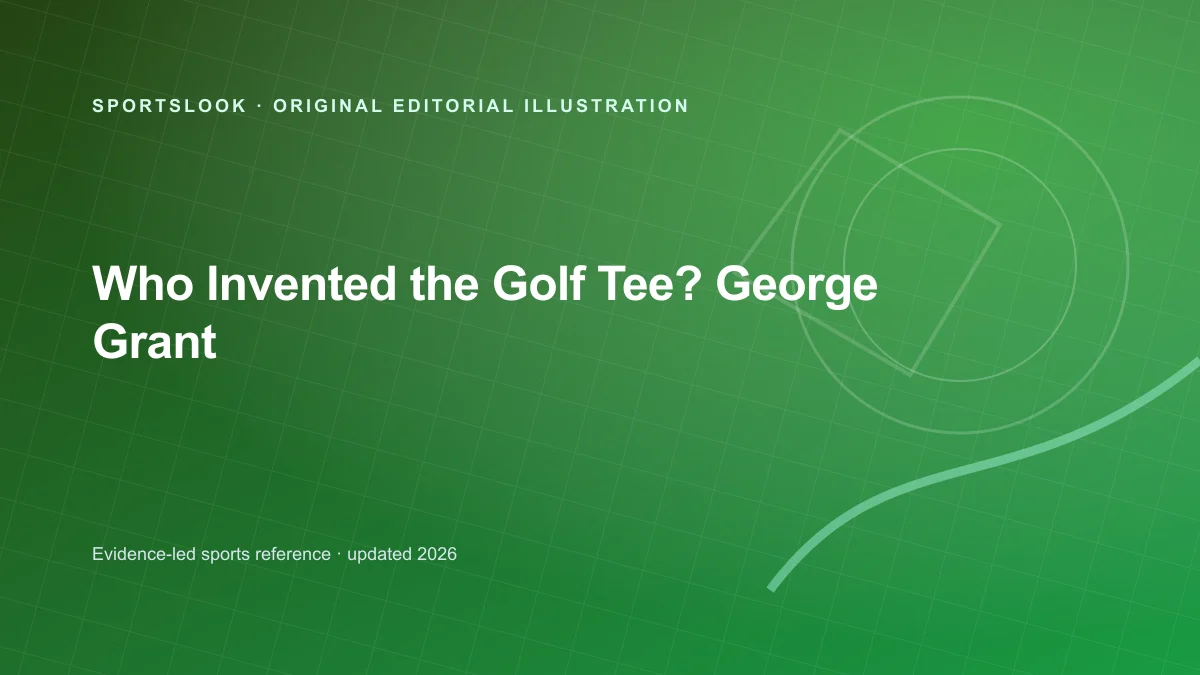 Wooden golf tee beside a ball and a historical golf scorecard