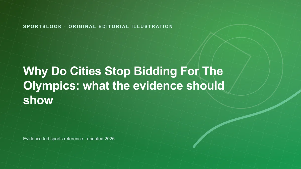 Original editorial illustration for Why Do Cities Stop Bidding for the Olympics? The cost-risk trade-off