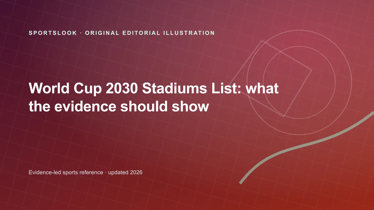 Original editorial illustration for World Cup 2030 Stadiums: confirmed hosts and open questions