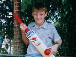 a photo of Phillip Hughes during his childhood